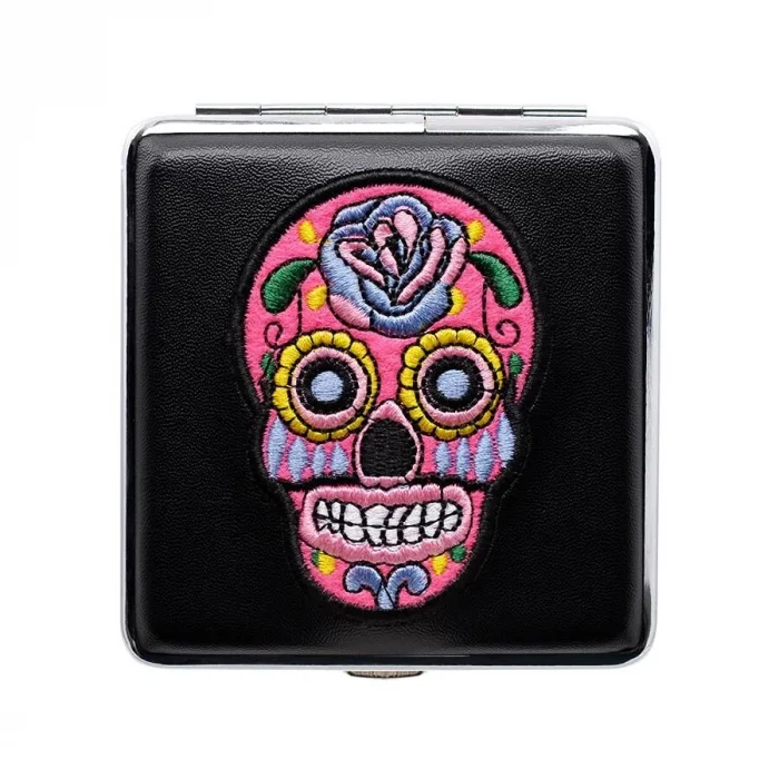 Atomic German Skull Kurukafa Patch Deri Kısa Sig. Tab akasısı Pembe 20li