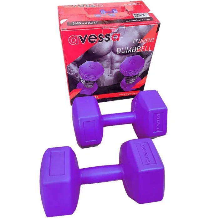 Avessa 3 Kg Plastik Dambıl Set DB-4141-3