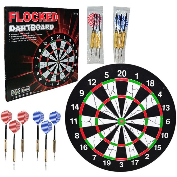 Avessa 45 cm MDF Dart Tahtası 6 Adet Ok Dart20