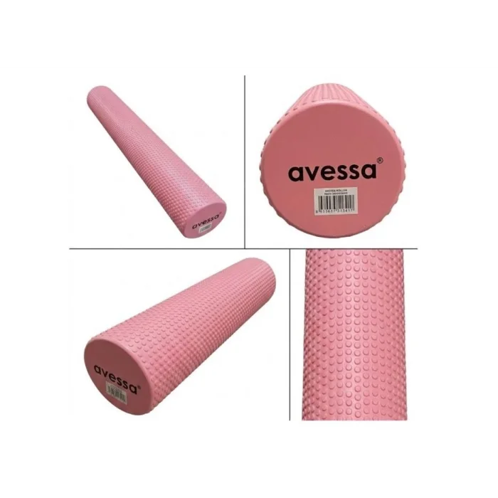 Avessa Afr Masajlı Uzun Foam Roller Pembe 90x15 Cm