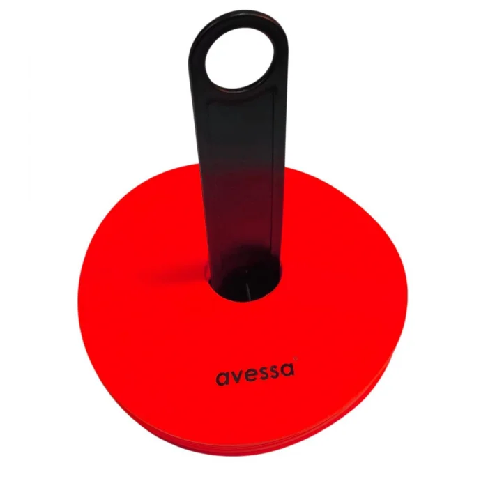 Avessa Cnk-86 Kauçuk Çanak Seti 10lu Kırmızı