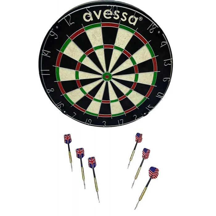 Avessa Dart-150 Sisal Profesyonel Dart Tahtası Seti