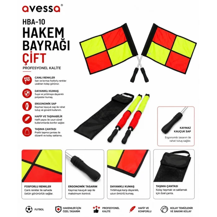 Avessa Hba-10 Hakem Bayrağı Çift