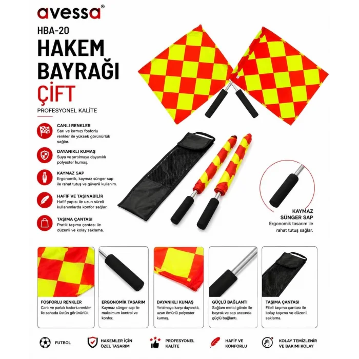 Avessa Hba-20 Hakem Bayrağı Çift