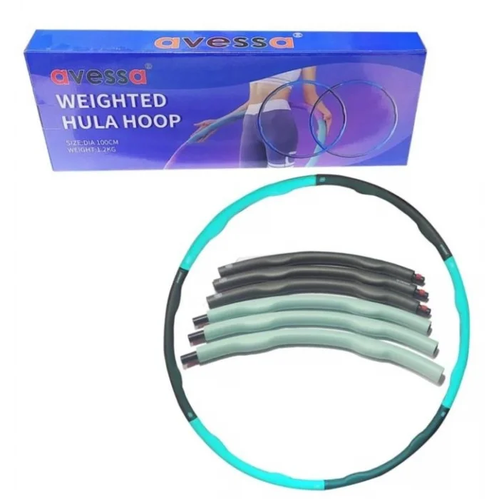 Avessa Hlp-100 Ağırlıklı Hulahop 1,2Kg Gri-Mavi