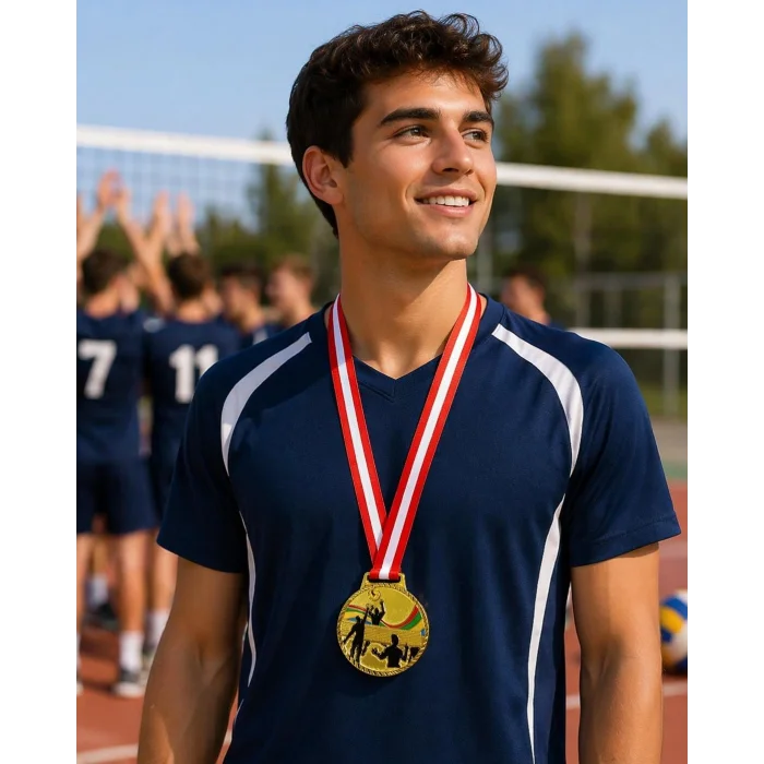 Avessa Mad-Vol-2 Voleybol Figürlü Madalya 6,5 Cm
