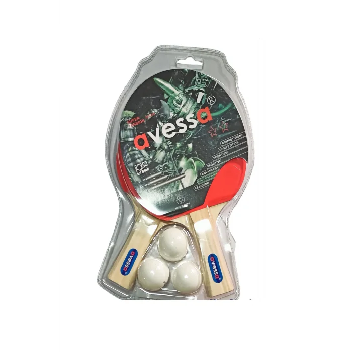 Avessa Masa Tenisi 2 Yıldız Raket Set ( 2 Raket 3 Top)