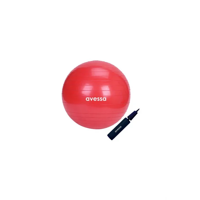Avessa Pilates Topu 65 cm Kırmızı Pompalı