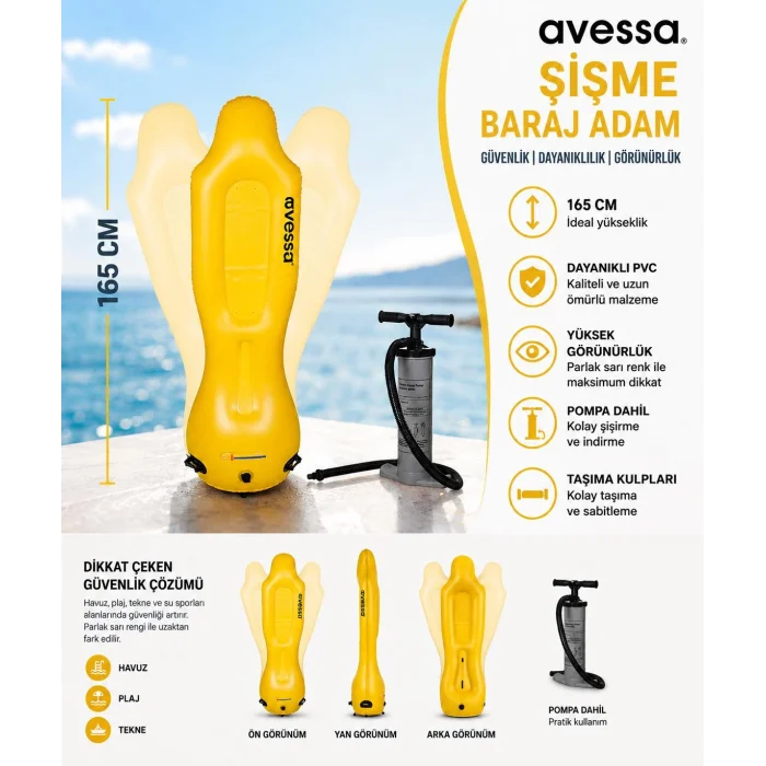 Avessa TK-CQR-03 Şişme Baraj Adam 165 Cm