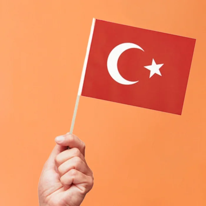Ay Yıldız Büyük Boy Çıtalı Bayrak 40lı