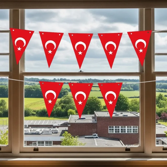 Ay Yıldız Üçgen Flama Süsleme Seti