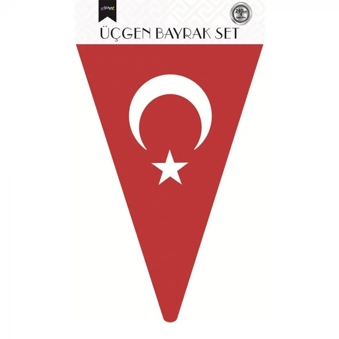 Ay Yıldız Üçgen Flama Süsleme Seti