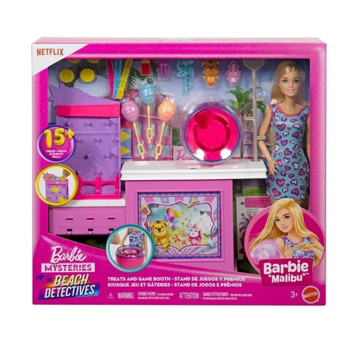 Barbie Pamuk Şekeri Standı Oyun Seti