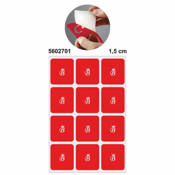 Bayiilere Özel Mini Taçlı Harf 27 Sayfa Dövme Deseni Şablon Seti 1,5 CM