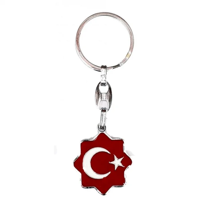 Bayrak baskılı Anahtarlık