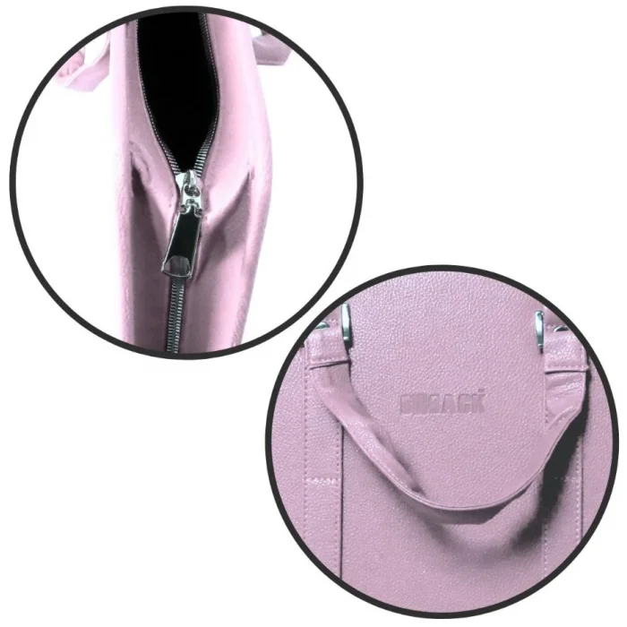 Bback Deri Körüklü Proje Resim Çantası 40x55 cm. PASTEL LİLA