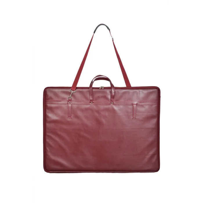 BBack Deri Proje Resim Çantası 40x55 cm. BORDO