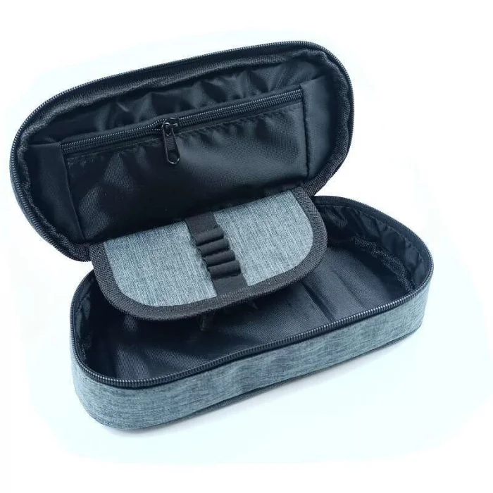 Bback Oval Kumaş Kalemlik / Kalem Kutusu FÜME