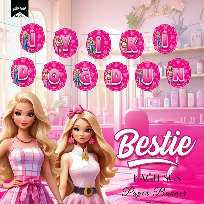 Bestie İyi ki Doğdun Harf Afiş
