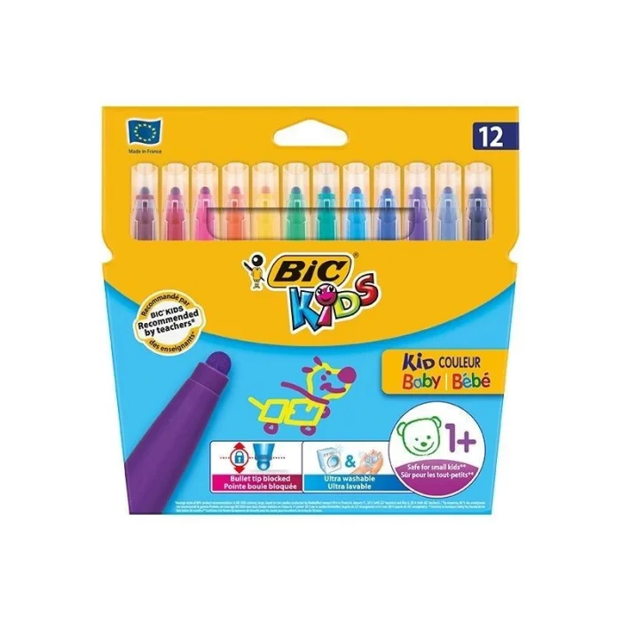 Bic Kids Kid Couleur Keçeli Boya Kalemi 12 Renk
