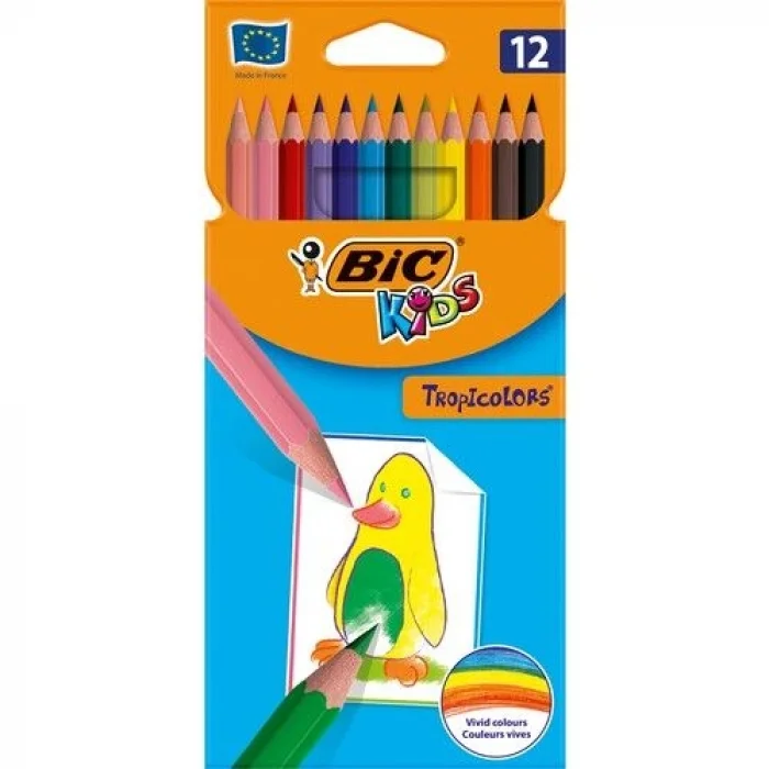 Bic Kids Tropicolor Kuru Boya Kalemi 12 Renk