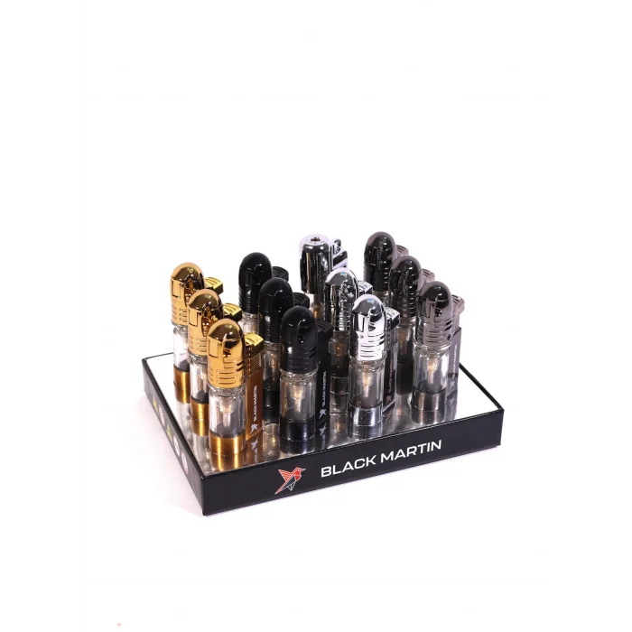Black Martin Tek Torch Çakmak Gümüş BM452 - Parmida