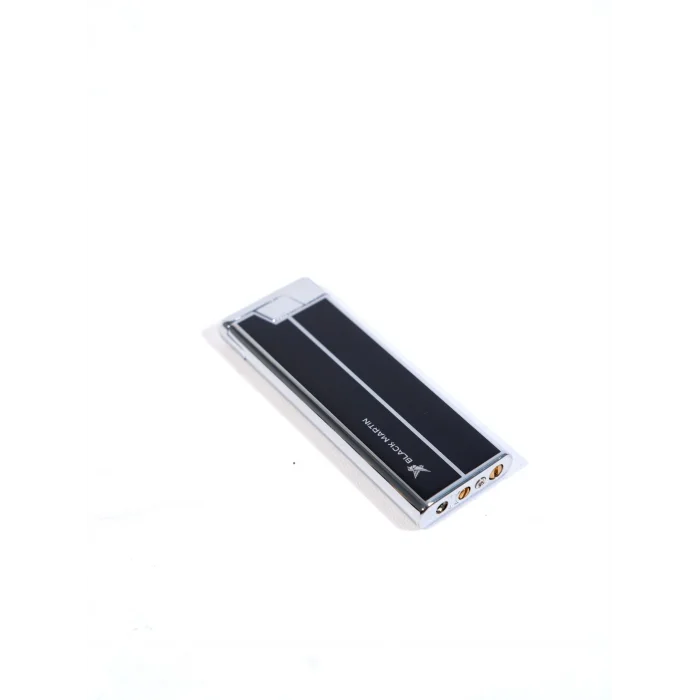 Black Martin Tek Torch Çakmak Siyah-Gümüş BM472 - Parmida