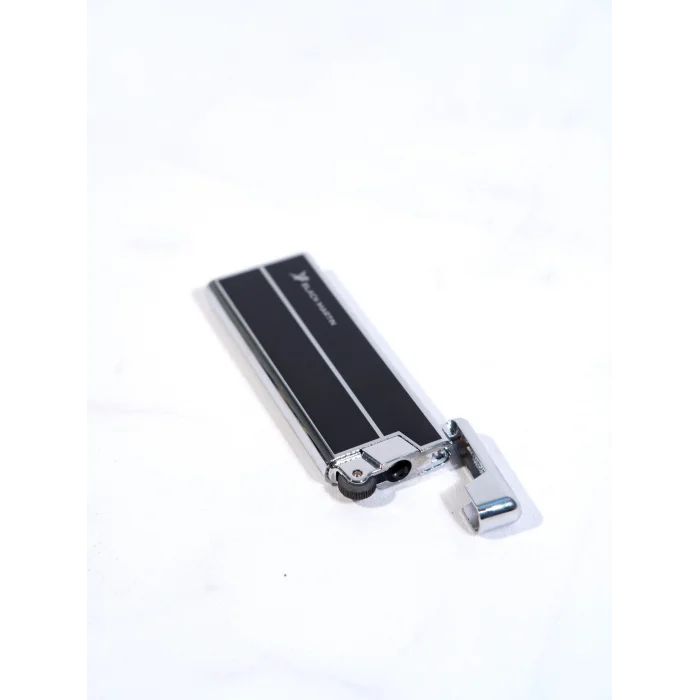 Black Martin Tek Torch Çakmak Siyah-Gümüş BM472 - Parmida