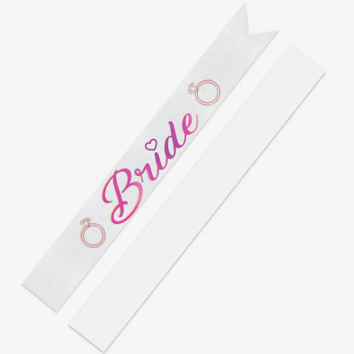 Bride Baskılı Varaklı Lüks Kuşak -Fuşya-