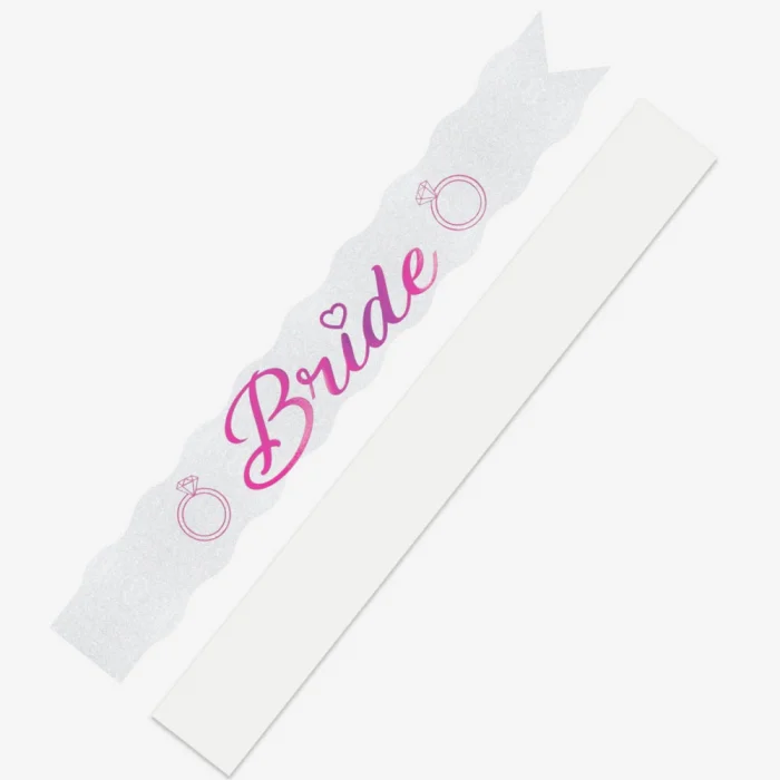 Bride Baskılı Varaklı Lüks Kuşak -Fuşya-