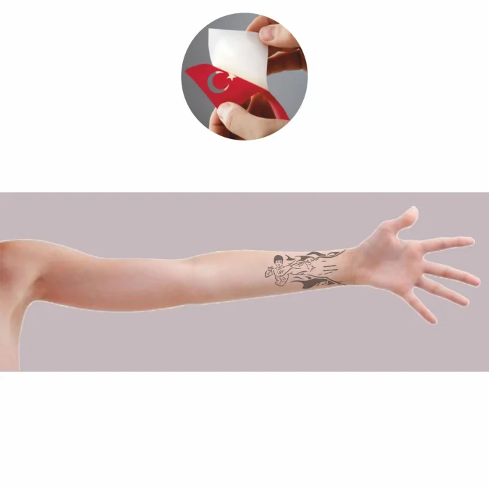 Bruce Lee Tattoo Geçici Dövme Şablonları Kına Kalıpları