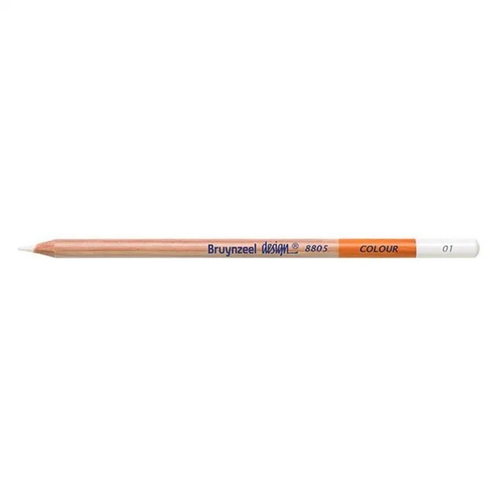 Bruynzeel Design Colour Pencils Kuru Boya Kalemi 01 White