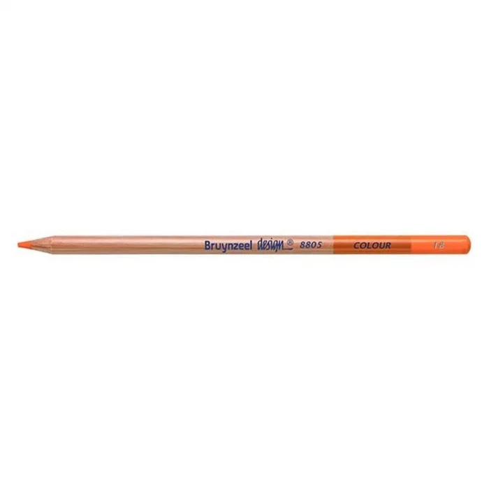 Bruynzeel Design Colour Pencils Kuru Boya Kalemi 18 Permanent Orange