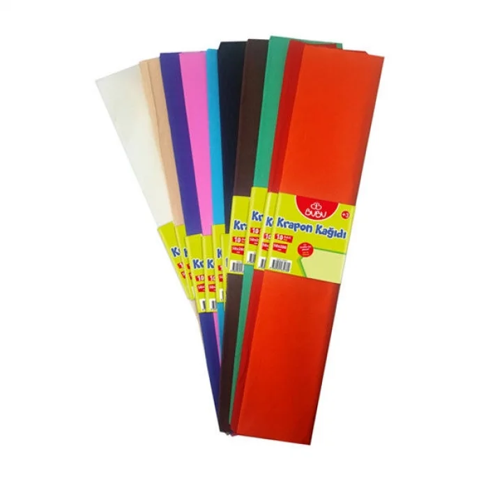 Bu-Bu Krapon Kağıdı Karışık Renk 10Lu (BUBU-KR0001)