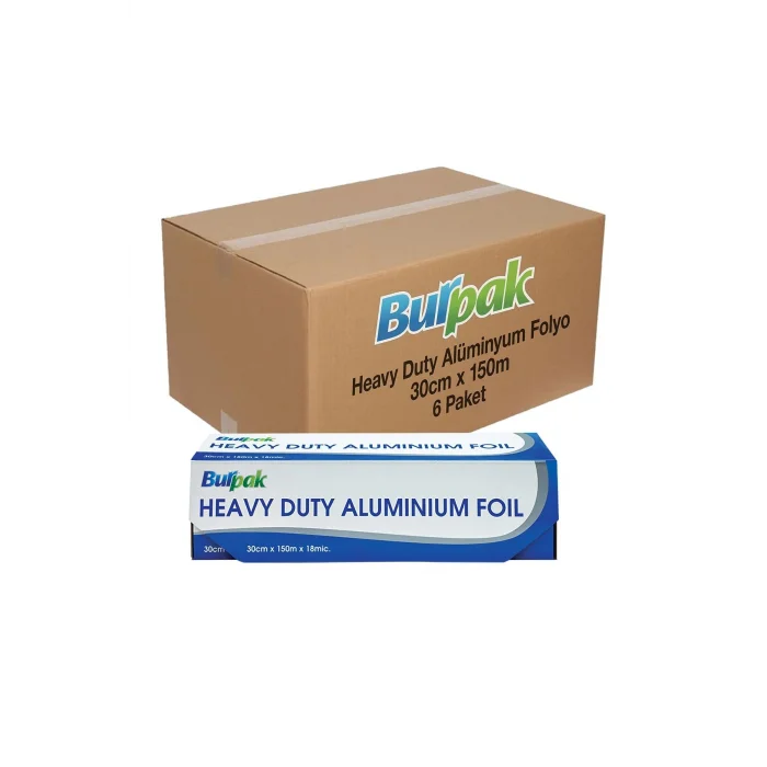 Burpak Heavy Duty Alüminyum Folyo 30cm x 150m 6 Adet (Koli)