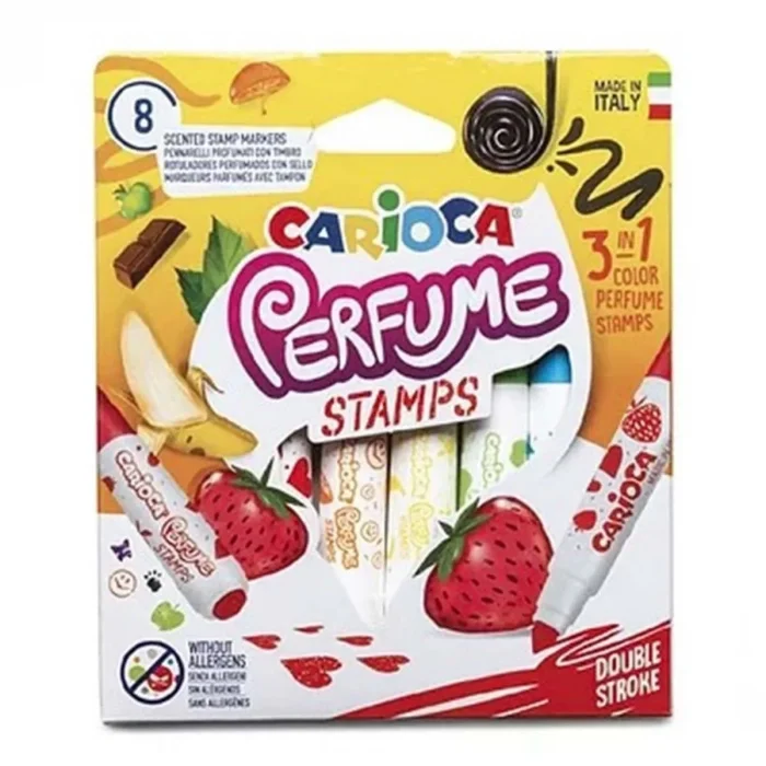Carioca Perfume 8'li Kokulu Damgalı Jumbo Keçeli Kalem 42988
