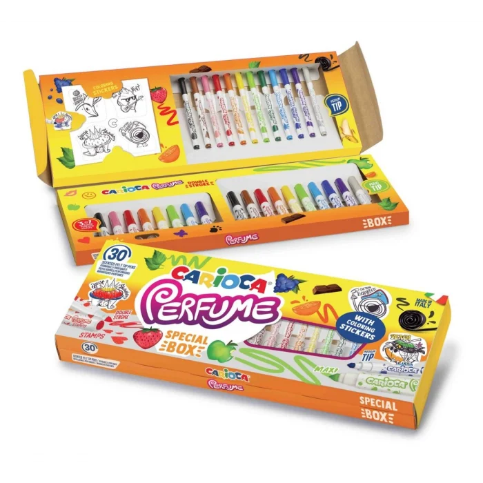 Carioca Perfume Special Kokulu Keçeli Boya Kalemi Seti 30lu Özel Kutu