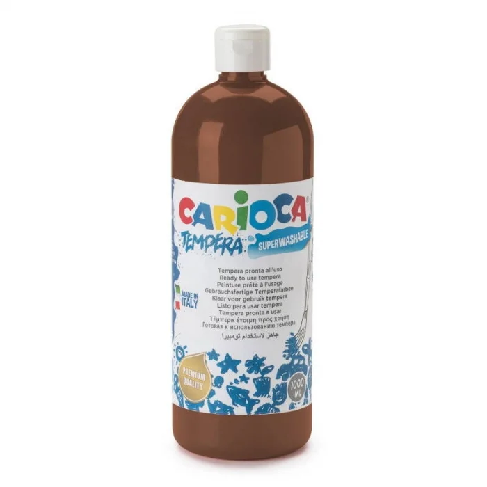 Carioca Tempera Yıkanabilir Poster Boya 1000 ml. KAHVERENGİ
