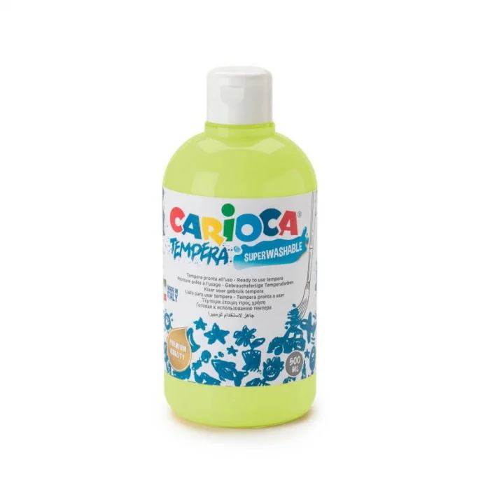 Carioca Tempera Yıkanabilir Poster Boya 500 ml. AÇIK SARI