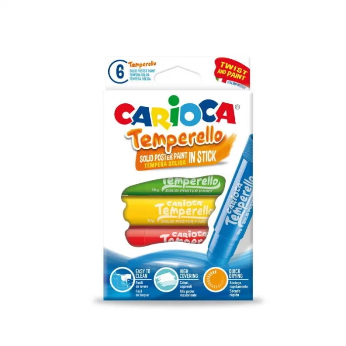 Carioca Temperello Stick Poster Boyama Kalemi 6 Renk