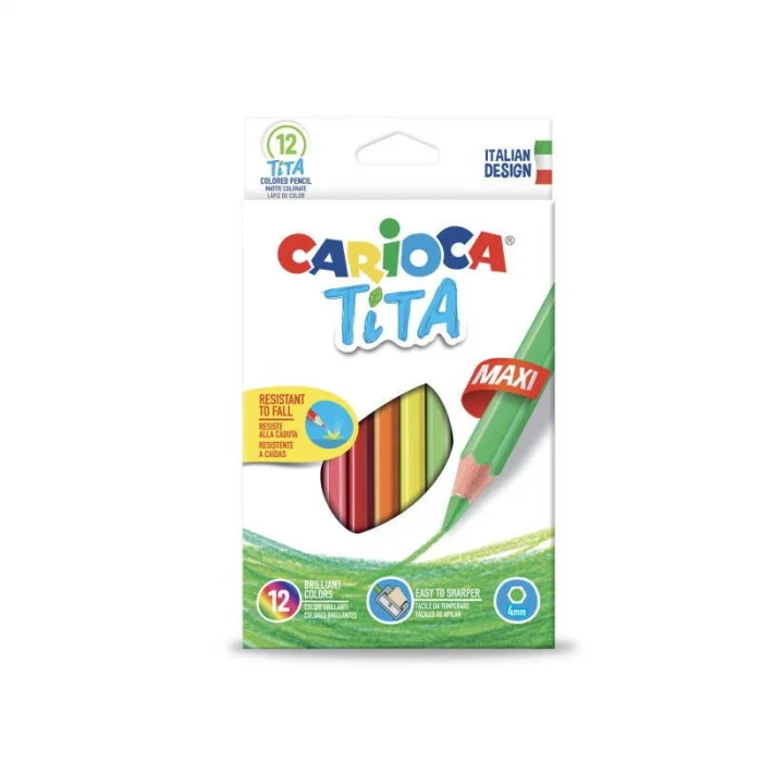 Carioca Tita Maxi Kuru Boya Kalemi 12 Renk