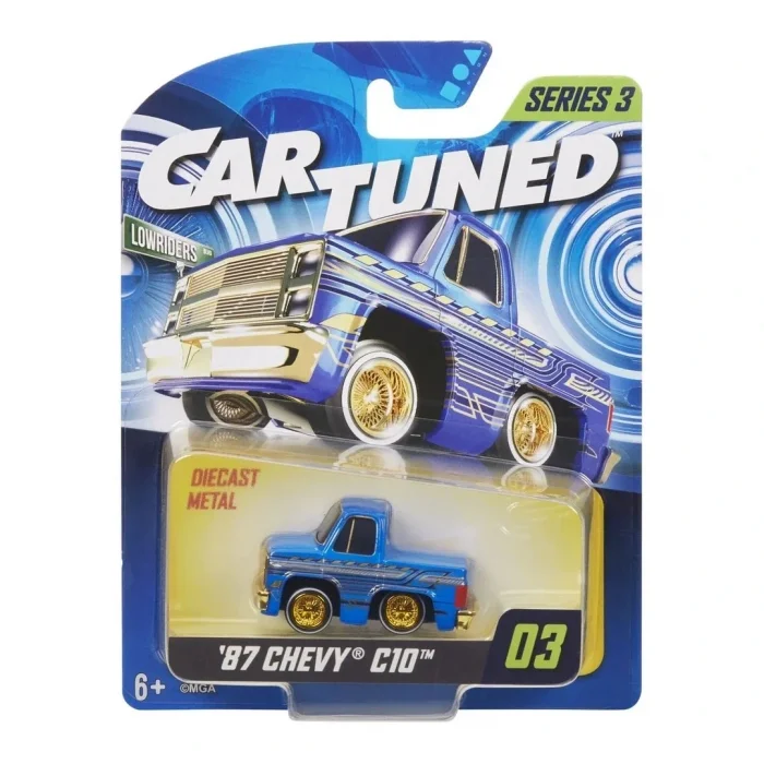 CarTuned S3 1987 Chevy C10 - Mavi Lowrider Araba