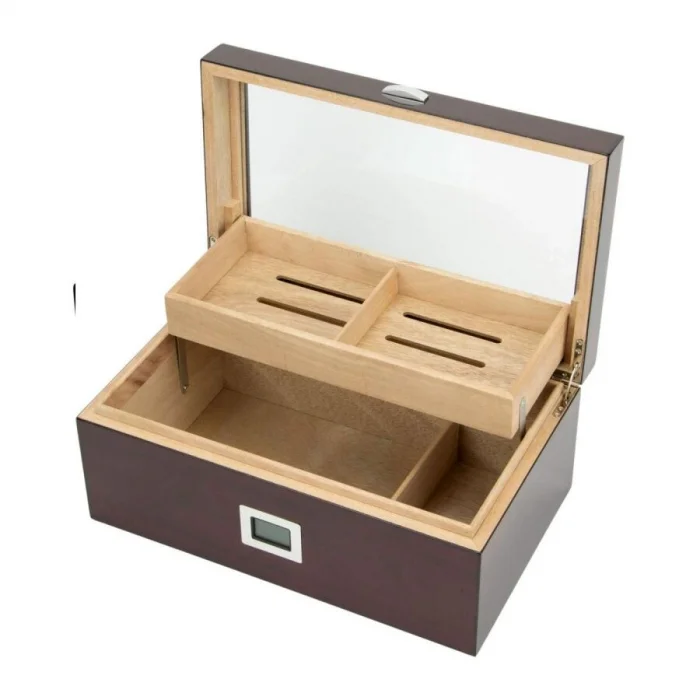 Cedar Alman Puro Kutusu Humidor Parlak Kiraz 80s