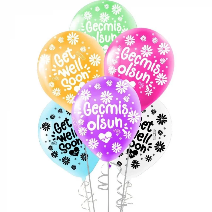 Çepeçevre Geçmiş Olsun Baskılı Balon 12