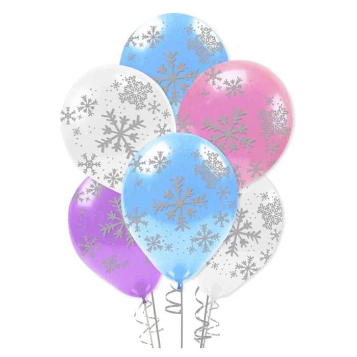 Çepeçevre Snowflakes Baskılı Balon 12