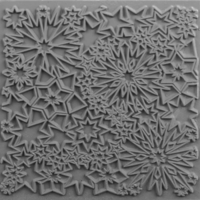 Cernit Texture Plate Silikon Polimer Kil Desen ve Doku Kalıbı 9x9 cm. CONSTELLATION