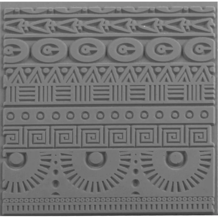 Cernit Texture Plate Silikon Polimer Kil Desen ve Doku Kalıbı 9x9 cm. GEOMETRICS