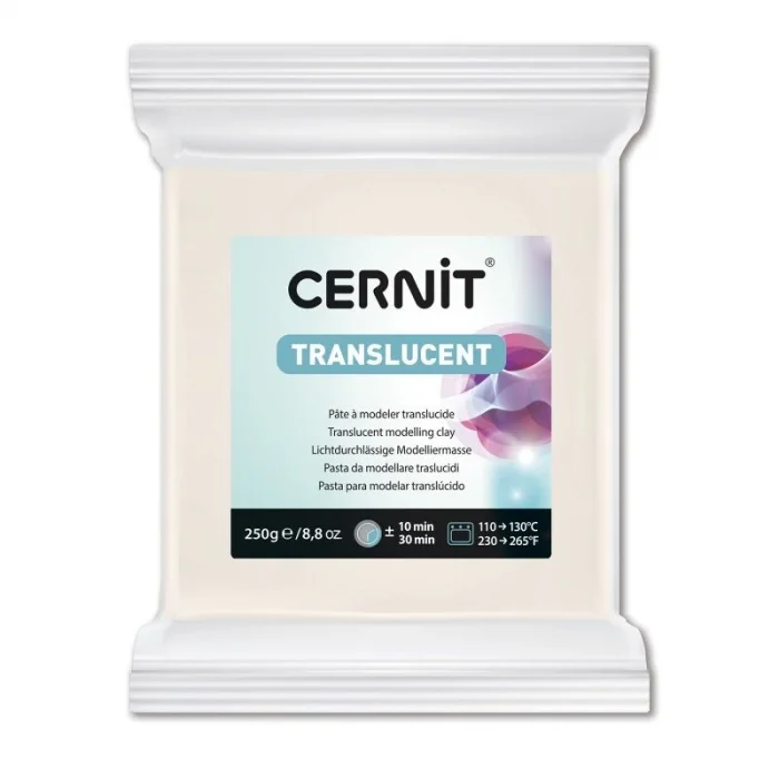 Cernit Translucent (Transparan) Polimer Kil 250 gr. 005 White