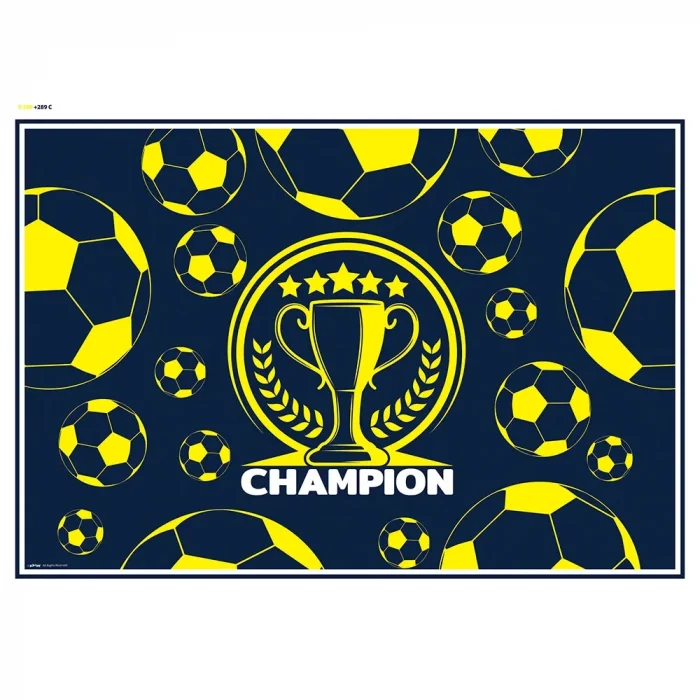 Champion Sarı Lacivert Boyama Aktiviteli Parti Sunumu