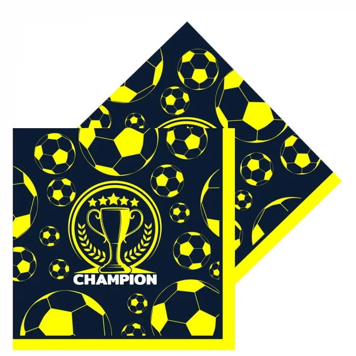Champion Sarı Lacivert Peçete